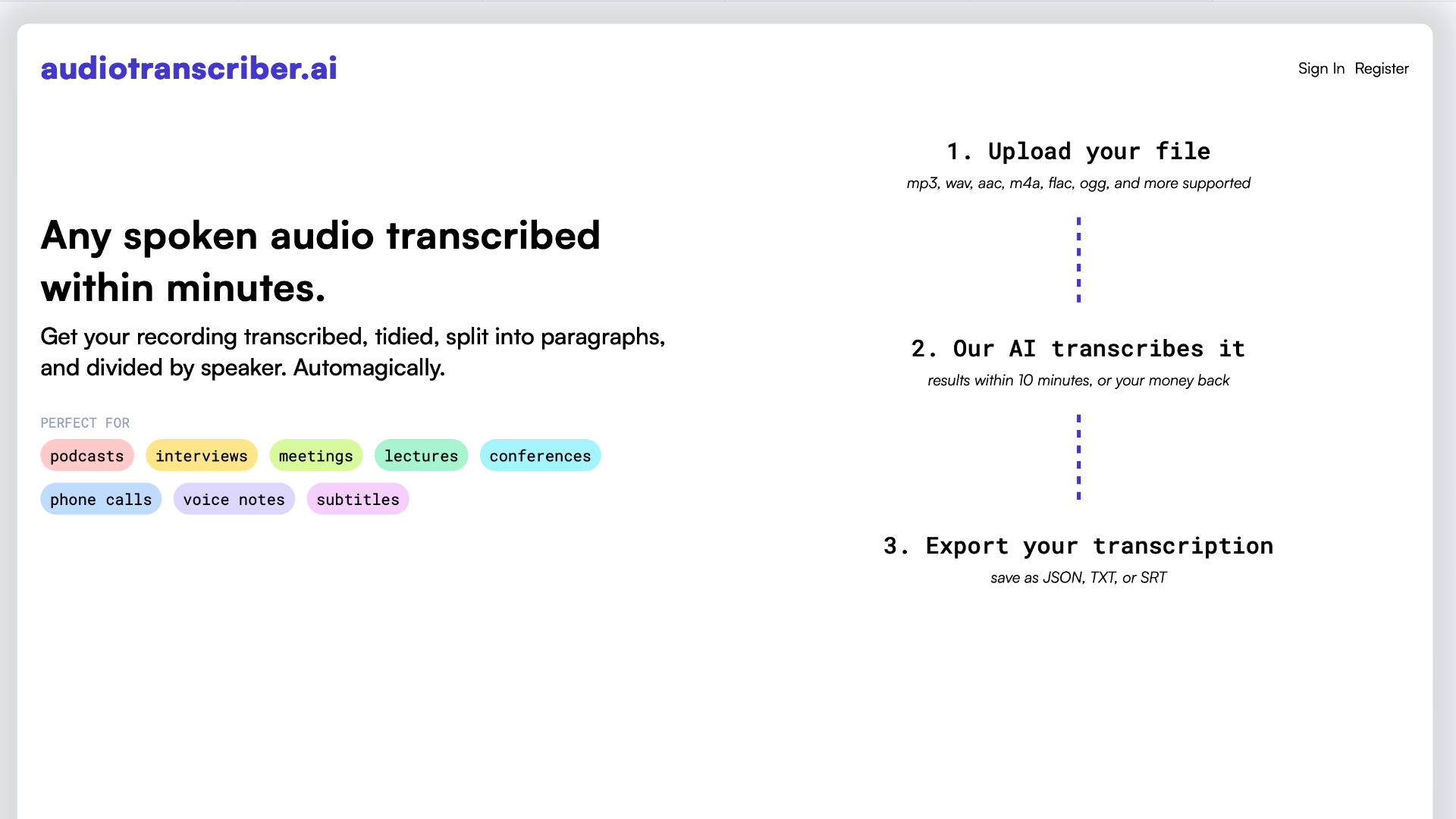 AudioTranscriber.ai, Founder